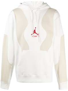 Nike X Off-White худи Jordan с вышивкой и окантовкой в рубчик
