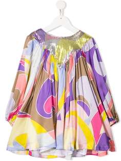 Emilio Pucci Junior платье с абстрактным принтом