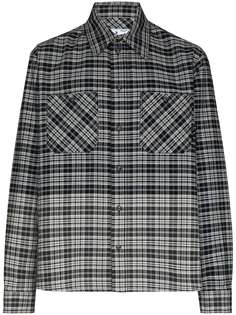Off-White фланелевая рубашка в клетку