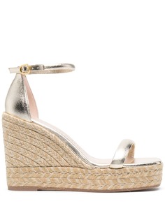 Stuart Weitzman босоножки на танкетке с ремешком на щиколотке