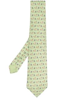 Hermès галстук 2000-х годов с принтом Hermes