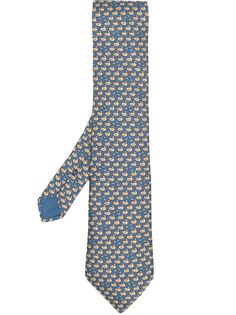 Hermès галстук 2000-х годов с принтом Hermes