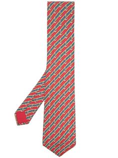 Hermès галстук 2000-х годов с принтом Hermes