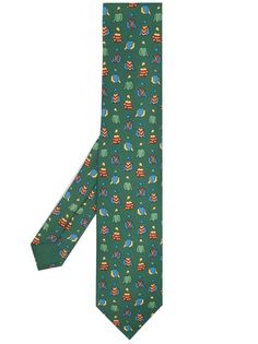 Hermès галстук 2000-х годов с принтом Hermes