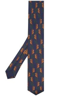 Hermès галстук 2000-х годов с принтом Hermes