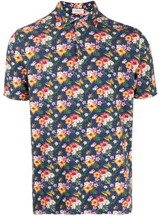 Altea рубашка поло с цветочным принтом