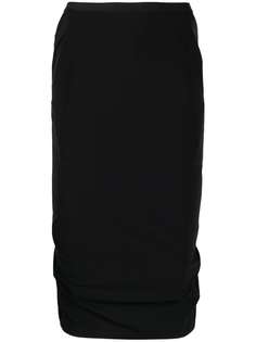 Rick Owens юбка-карандаш со сборками