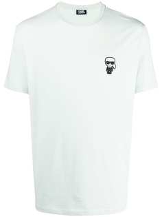 Karl Lagerfeld футболка с нашивкой-логотипом