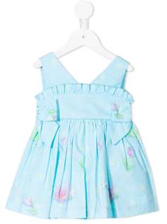 Lapin House платье с цветочным принтом и бантом