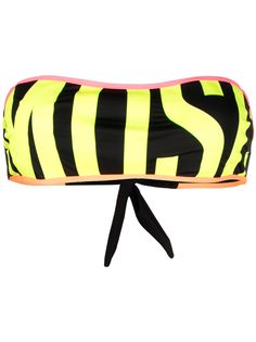 Moschino лиф-бандо с логотипом