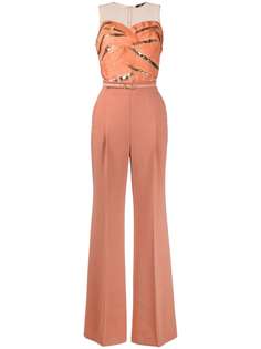 Elisabetta Franchi комбинезон с тюлем