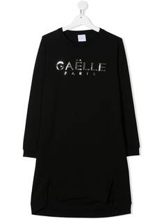 Gaelle Paris Kids платье-джемпер с логотипом
