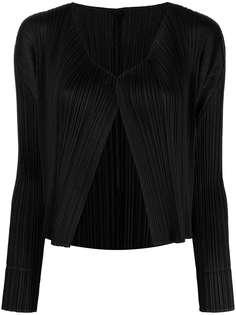 Pleats Please Issey Miyake плиссированный кардиган