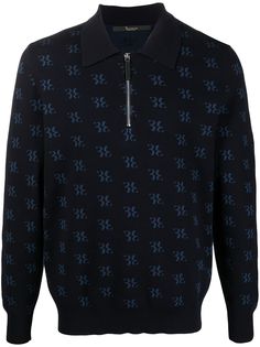 Billionaire пуловер на молнии с монограммой
