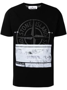Stone Island футболка с нашивкой-логотипом