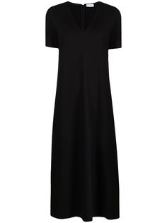 Harris Wharf London платье миди с V-образным вырезом