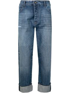 Emporio Armani укороченные джинсы широкого кроя