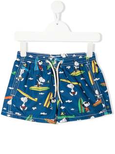 Mc2 Saint Barth Kids плавки-шорты с принтом Snoopy Surfer