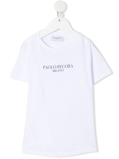 Paolo Pecora Kids футболка с логотипом
