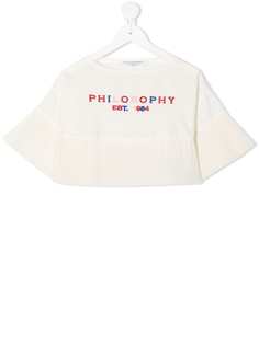 Philosophy Di Lorenzo Serafini Kids топ с вышитым логотипом