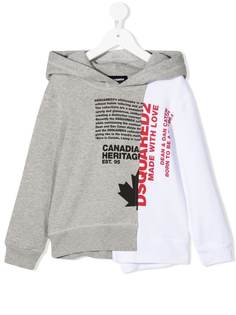 Dsquared2 Kids худи в двух тонах с надписью