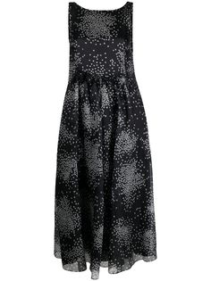 Emporio Armani расклешенное платье с абстрактным узором