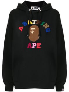 A BATHING APE® худи с вышитым логотипом Bape