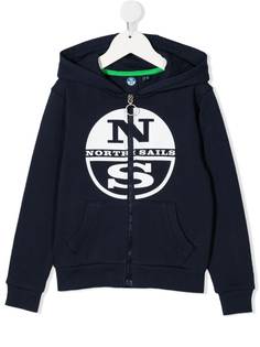 North Sails Kids худи из органического хлопка с логотипом