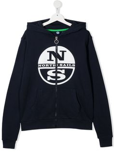 North Sails Kids худи из органического хлопка с логотипом