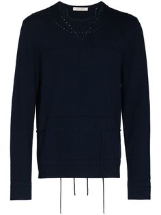 Craig Green кашемировый джемпер со шнуровкой