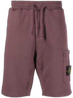 Stone Island шорты с нашивкой-логотипом