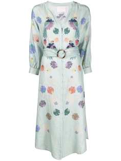 IVI платье-рубашка с принтом