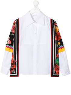 Dolce & Gabbana Kids рубашка со вставками