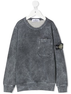 Stone Island Junior джемпер с нашивкой-логотипом