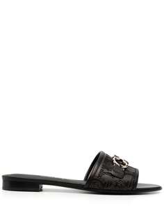 Salvatore Ferragamo мюли с декором Gancini