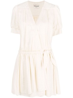 Zadig&Voltaire платье с запахом и монограммой