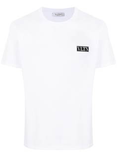 Valentino футболка с нашивкой-логотипом VLTN