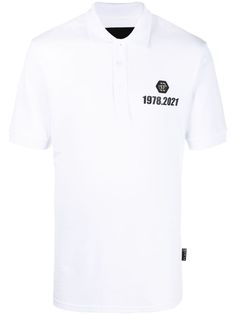 Philipp Plein рубашка поло с нашивкой-логотипом