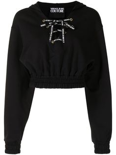 Versace Jeans Couture толстовка со шнуровкой и капюшоном