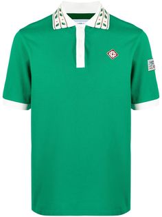 Casablanca рубашка поло Lauren с контрастной отделкой