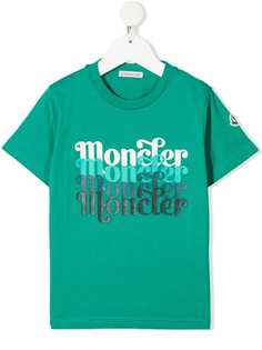 Moncler Enfant футболка с логотипом