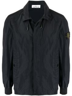 Stone Island куртка с нашивкой-логотипом