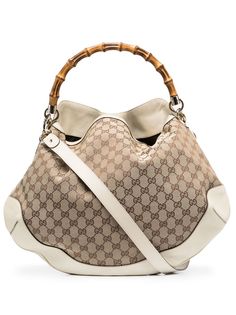 Gucci Pre-Owned сумка Bamboo 2000-х годов с узором GG