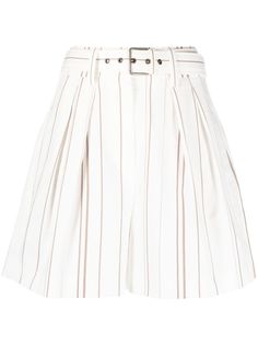 Brunello Cucinelli шорты широкого кроя в полоску