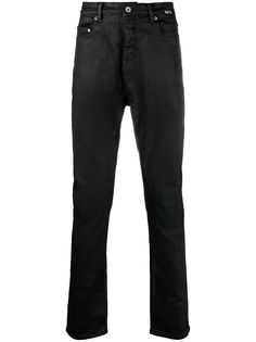 Rick Owens DRKSHDW вощеные джинсы кроя слим