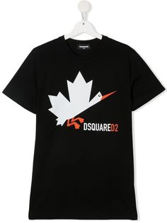 Dsquared2 Kids футболка с круглым вырезом и принтом