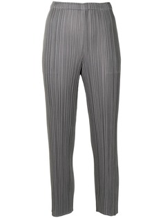 Pleats Please Issey Miyake укороченные плиссированные брюки