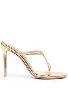 Alexandre Vauthier босоножки с эффектом металлик