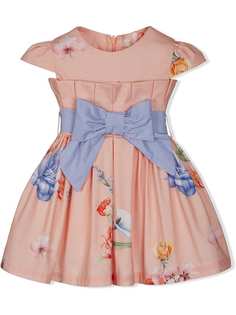 Lapin House платье с цветочным принтом и складками