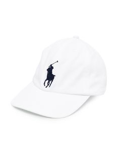 Ralph Lauren Kids кепка с вышитым логотипом